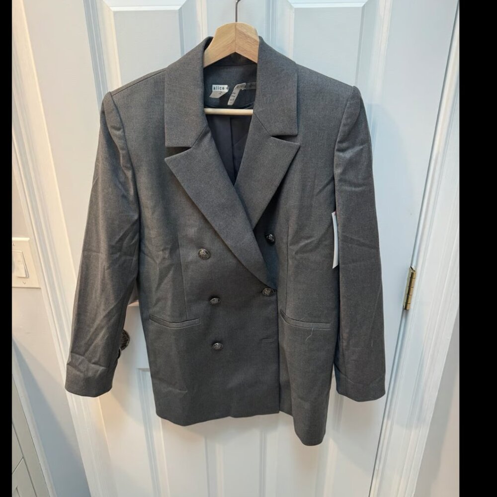 Alice + Olivia Gray Blazer Size 2